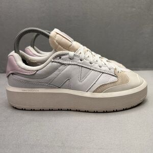 New Balance Women's Whisper White & Pale Pink Platform Sneaker
